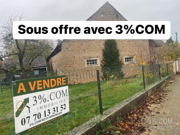 3%.COM Corps de ferme avec dépendance de 230m2 sur 8 ares  Stutzheim-Offenheim (67370)