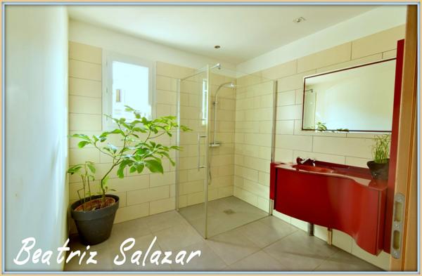 A Mallemoison à 10mn au sud de Digne-les-Bains, maison de 96m² datant de 2011, ainsi qu'un studio indépendant de 37 m² sur 986 m² de terrain, avec garage et grand cellier.