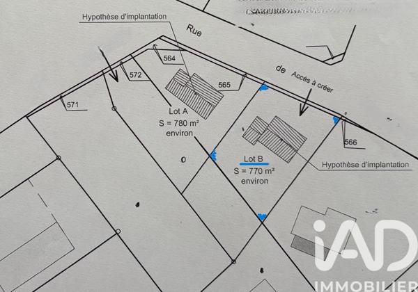 Terrain à vendre 774 m² Sorigny