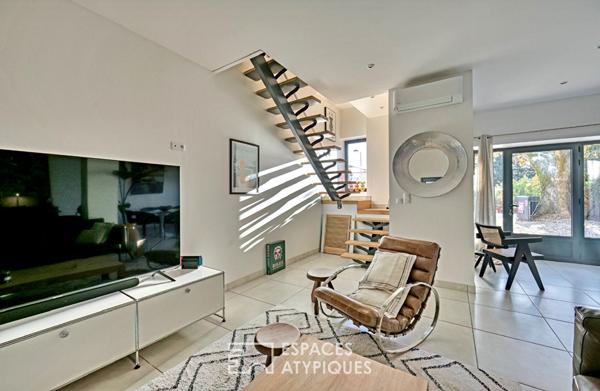 Maison de caractère en duplex au bord du canal