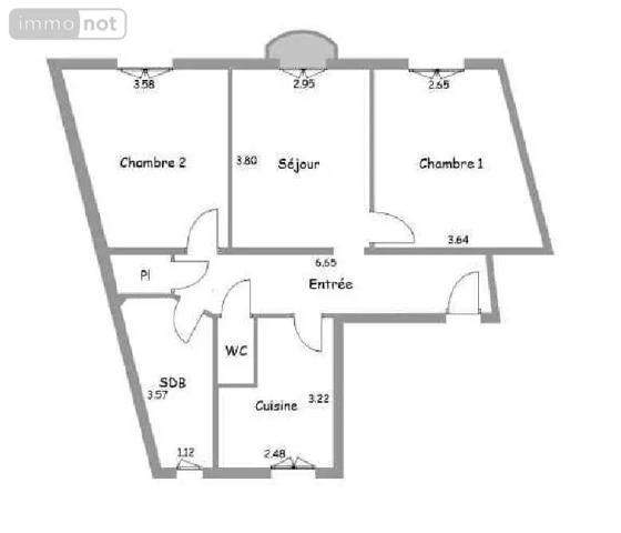 Achat - Appartement Colombes 92700 58 m 2 209 m 2
