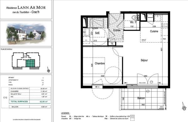 Appartement à vendre 2 pièces 42 m² Crach