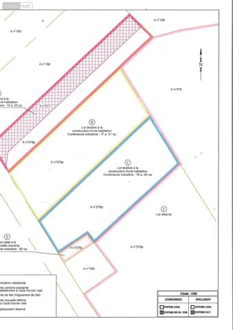 Terrain à Batir à vendre à Montmort-Lucy dans la Marne (51270), ref : TERRAIN A BATIR A MONTMORT LUCY