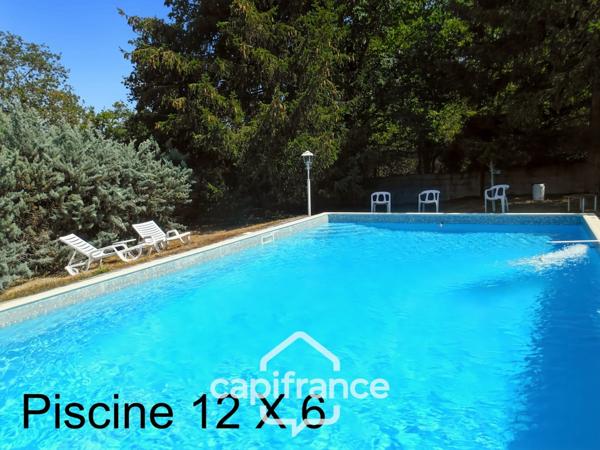 Maison à vendre 9 pièces MONTLUCON (03) sur terrain de 3600 m2 avec piscine et puits .