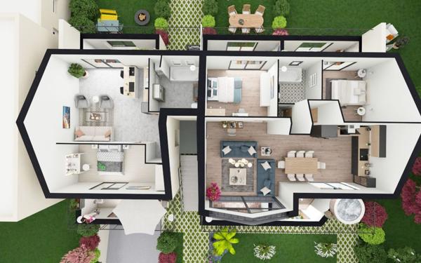 Appartement à vendre    2 pièces •  Venette