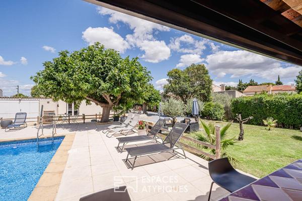 Propriété avec piscine et terrain Arboré – Un Écrin Atypique proche de Narbonne