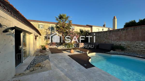 Élégante maison de caractère avec piscine