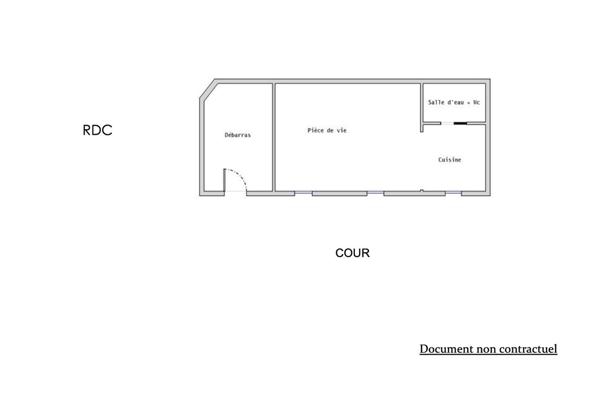Appartement sur cour à optimiser aux Abbesses