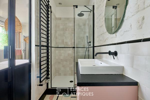 Havre végétal au coeur de la ville avec terrasses