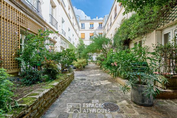 Havre végétal au coeur de la ville avec terrasses