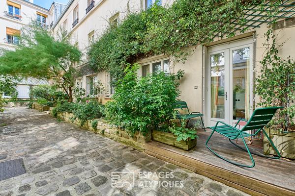 Havre végétal au coeur de la ville avec terrasses