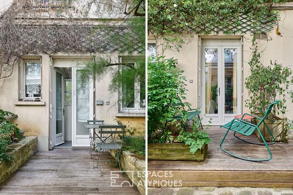 Havre végétal au coeur de la ville avec terrasses