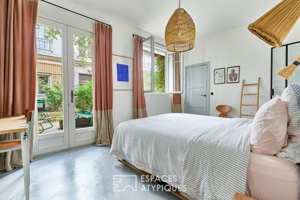 Havre végétal au coeur de la ville avec terrasses