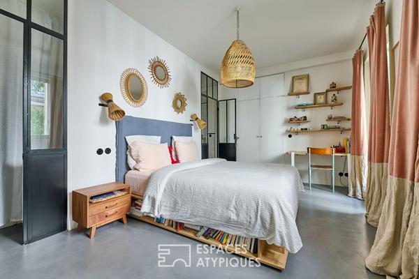 Havre végétal au coeur de la ville avec terrasses