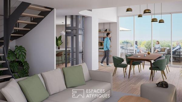 Appartement en dernier étage aux prestations d’exception