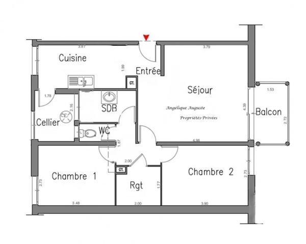 Appartement  3 pièce(s) 65 m2