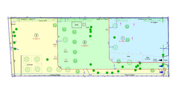 Terrain à bâtir de 809m²