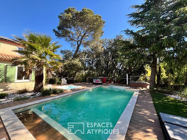 Villa avec piscine au cadre idyllique entre Uzès et Nîmes