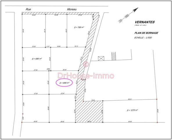 Terrain à vendre de 699 m²