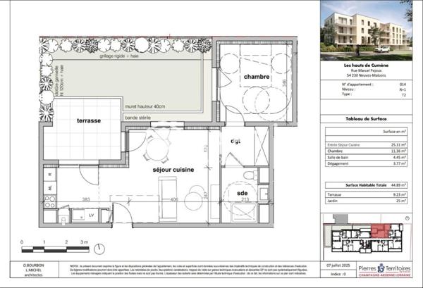 À VENDRE – SUPERBE T2 NEUF – 45 m² – NEUVES-MAISONS