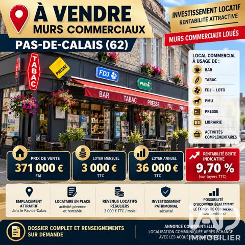 Boutique/Local commercial à vendre 257 m² Fruges