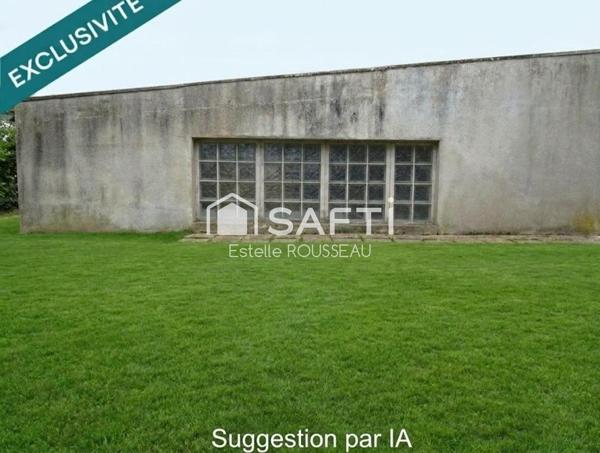 Terrain 125 m² non constructible avec garage 19m²