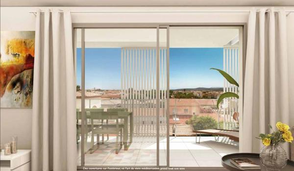 Appartement à vendre 2 pièces PORT LA NOUVELLE (11) T2 58,52m2 terrasse 12,16m2 1 box vue mer