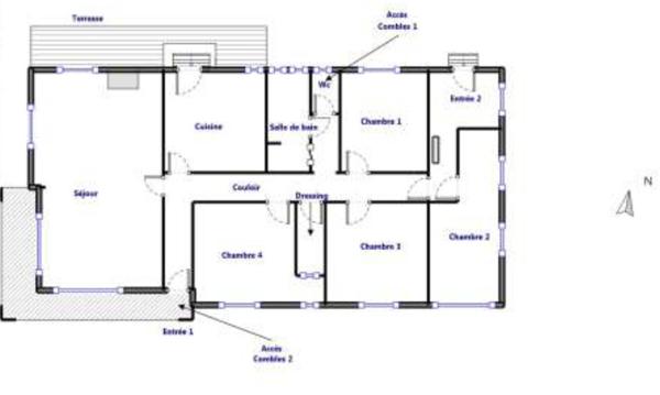 Maison 5 pièces 124m².