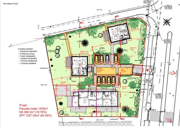 EYSINES CANTINOLLE - Terrain à bâtir de 500 m²  - PC déjà accepté !