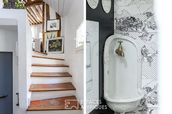 Duplex à l’esprit maison sous les toits au coeur du Haut-Marais