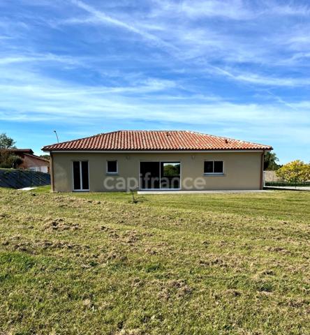 Villa neuve de 100 m2, 3 chambres, sur terrain de 1945 m2, dans un joli petit village à 8 km de FLEURANCE (32)