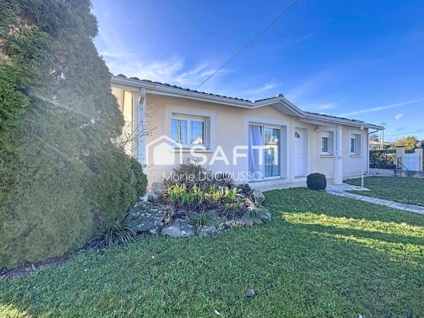 Maison plain-pied, jardin clos, prête à vivre