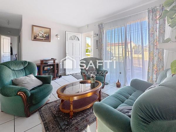 Maison plain-pied, jardin clos, prête à vivre