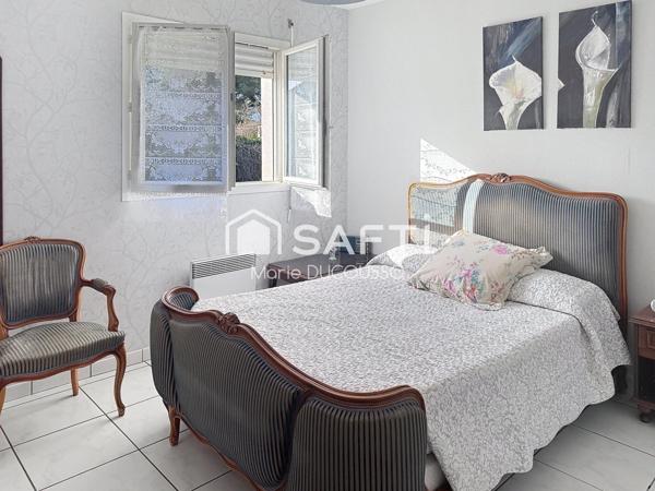 Maison plain-pied, jardin clos, prête à vivre