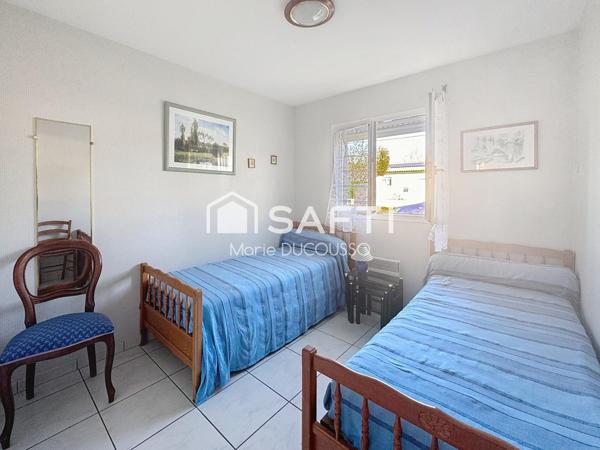 Maison plain-pied, jardin clos, prête à vivre