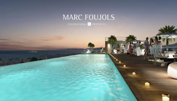 appartement neuf vue mer avec piscine et solarium sur le toit