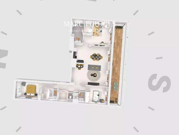 appartement neuf vue mer avec piscine et solarium sur le toit