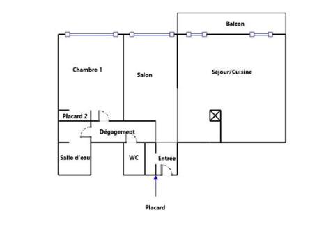 Appartement 3 pièces - 51 m² Exclusivité