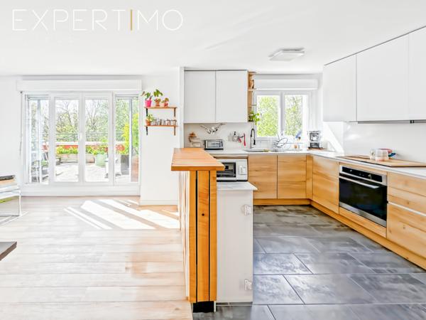 Soisy-sous-Montmorency (95230) Appartement 4 pièces – 77 m² – Dernier étage – Terrasse & Balcon – Andilly