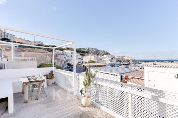 Maison de pêcheur historique avec terrasse et vue mer