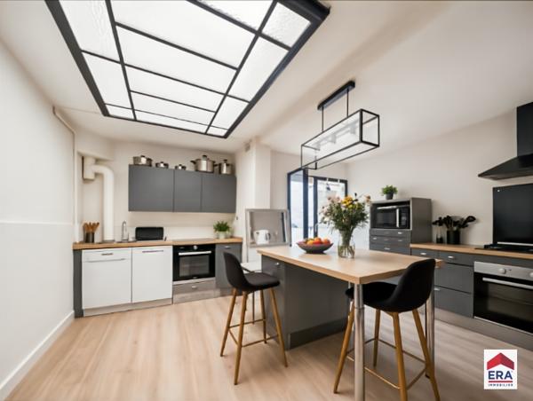 Maison 116 m² - 3 chambres - Extérieur - Proche métro