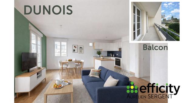 Appartement 3 pièces - 70 m² Exclusivité efficity