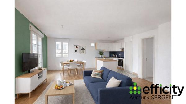 Appartement 3 pièces - 70 m² Exclusivité efficity