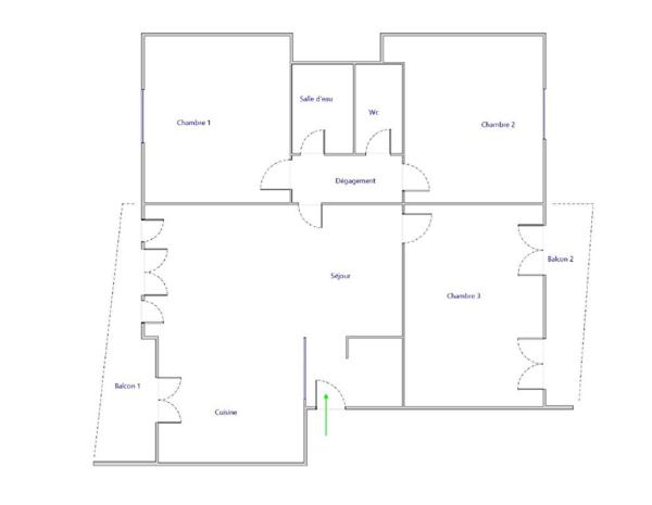 Appartement Nîmes 4 pièces de 73,69m²