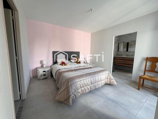 Villa de plain pied 128m2, parcelle 565m2