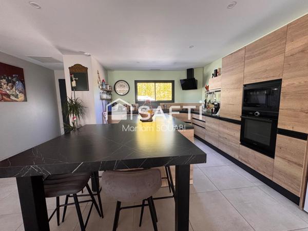 Villa de plain pied 128m2, parcelle 565m2