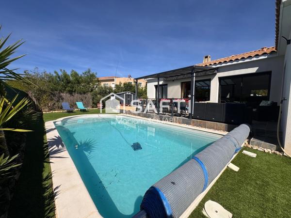 Villa de plain pied 128m2, parcelle 565m2