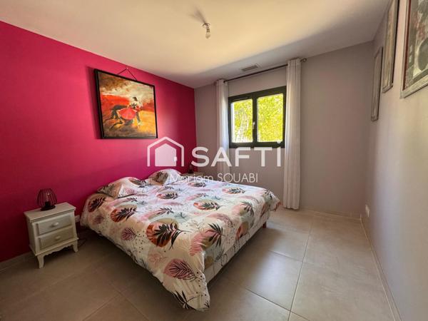 Villa de plain pied 128m2, parcelle 565m2