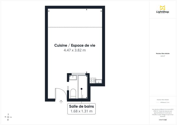 Idéal pied-à-terre ou investissement : Studio 21 m² - Rue Pasquier, Paris 8ème