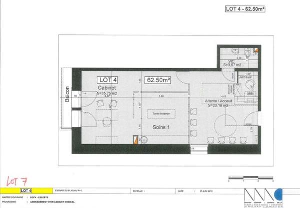 DAX CENTRE - LOCAL PROFESIONNEL DE 62,5m²